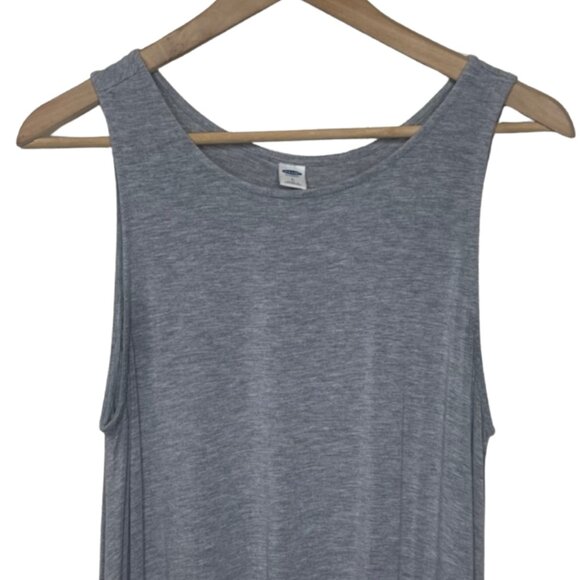 OLD NAVY | Gray High Neck Sleeveless Swing Dress | Size L - Picture 2 of 10